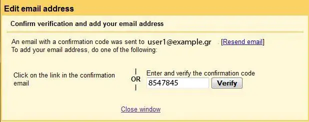 Φόρμα εισαγωγής SMTP password στο gmail 