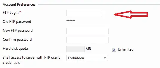 Προσθήκη νέου username & password στο πίνακα ελέγχου plesk