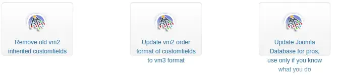 Επιλογές διαγραφής και ενημέρωσης database στο Joomla