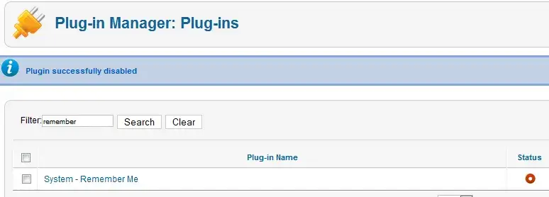 Φόρμα ενεργοποίησης plugin remember me στο Joomla