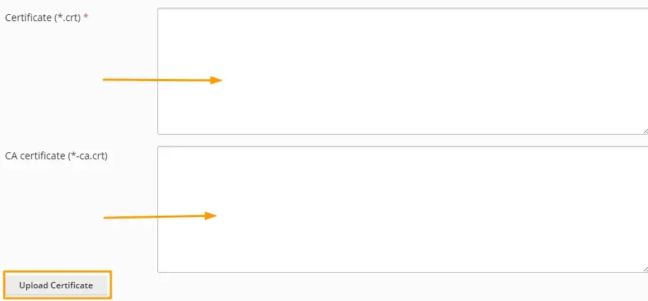 Φόρμες φόρτωσης αρχείων SSL στο plesk panel obsidian