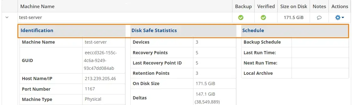 Server Specifications Smart Backup