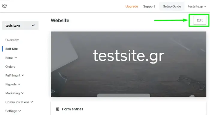 Σύνδεση domain name με Weebly